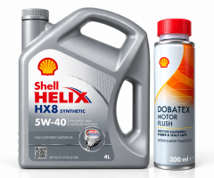 SHELL HELİX HX8 MOTOR YAĞI 5W-40 4 Litre + Shell Motor ve Karter İçi Temizleyici 300 ml