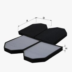 Fil Filtre POLEN FILTRESI KARBONLU A8 95>02 2.5 2.8 3.7 4.2  TDI QUATTRO AAH ACK APR