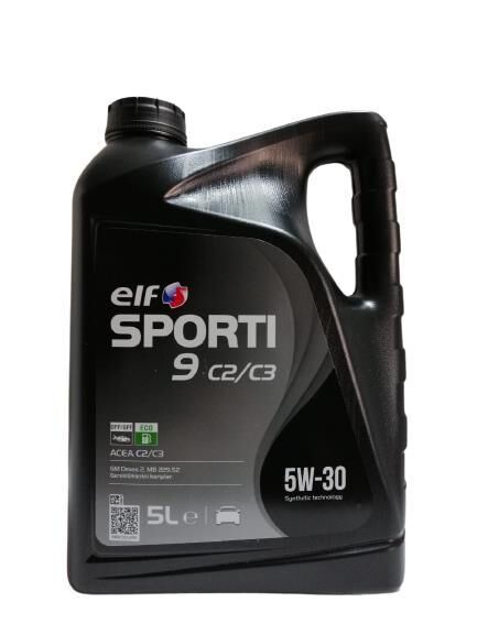 ELF SPORTİ 9 C2/C3 DPF (PARTİKÜL) 5W-30 5LT ÜRETİM : 2022