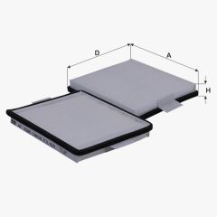 Fil Filtre POLEN FILTRESI ROVER MG (ZR / ZS / ZT), ROVER 200, ROVER 25, ROVER 400 (MK2), ROVER 45, STREETWISE