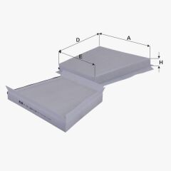 Fil Filtre POLEN FILTRESI C219 04>10 W211 02>08 S211 03>09