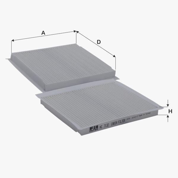 Fil Filtre POLEN FILTRESI TOYOTA YARIS 99>05 RAV 4 00>10