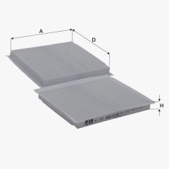 Fil Filtre POLEN FILTRESI TOYOTA YARIS 99>05 RAV 4 00>10