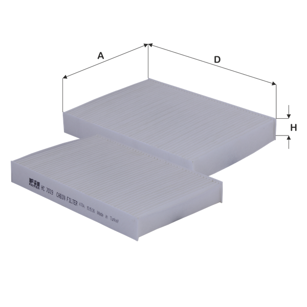 FİL HC7019 POLEN FİLTRESİ CLİO SYMBOL KANGOO MAGANE 1 THALİA KUBİSTAR