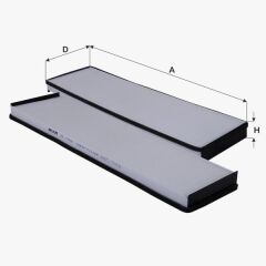 Fil Filtre POLEN FILTRESI UZUN TIP M-BENZ 904 ATEGO II-III 98>