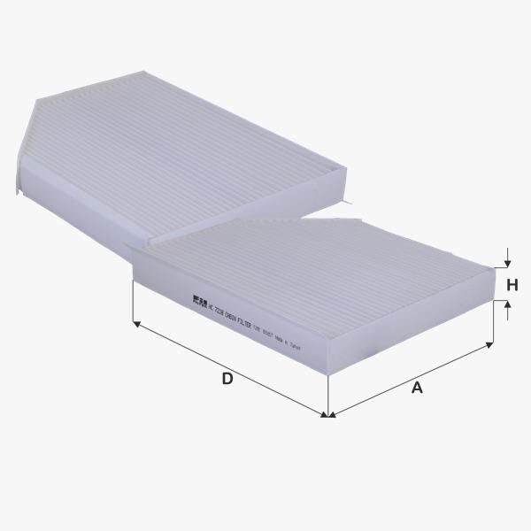 Fil Filtre POLEN FILTRESI AUDI A4 07>A5 08>Q5 08> 1,8TFSI 2,0TFSI 3,0TFSI 3,2FSI