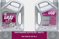 GRAT ŞANZIMAN YAĞI GL-5 75W-90 API 3LT ÜRETİM : 2024