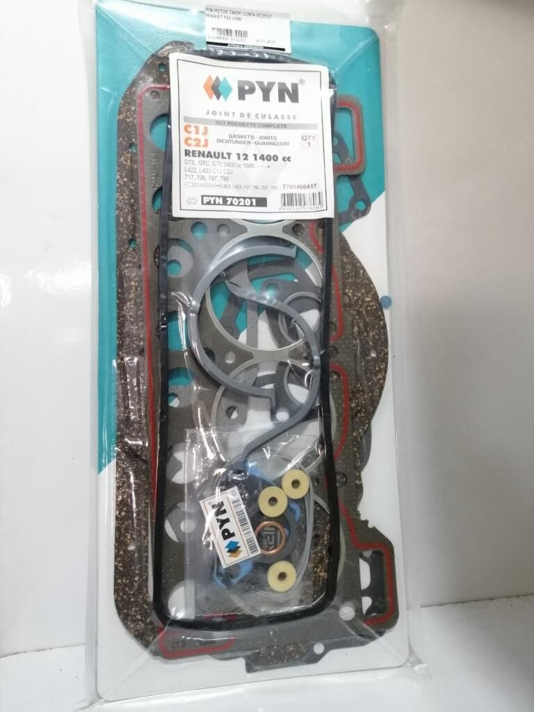 PYN MOTOR TAKIM CONTA KEÇESİZ RENAULT R12 1400