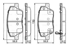 Bosch ON FREN BALATASI FIAT EGEA 1.3 / 1.4 / 1.6D MULTIJET 15>