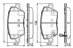 Bosch ON FREN BALATASI FIAT EGEA 1.3 / 1.4 / 1.6D MULTIJET 15>