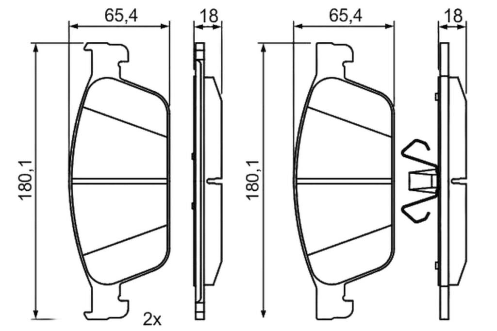 Bosch ON FREN BALATASI CONNECT 13> KUGA 12>