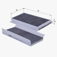 Fil Filtre POLEN FILTRESI FOCUS 1.4 16V 1.6 16V 1.8 16V 2.0 16V 1.8TDCI (98 04)TOURNEO CONNECT TRANSIT