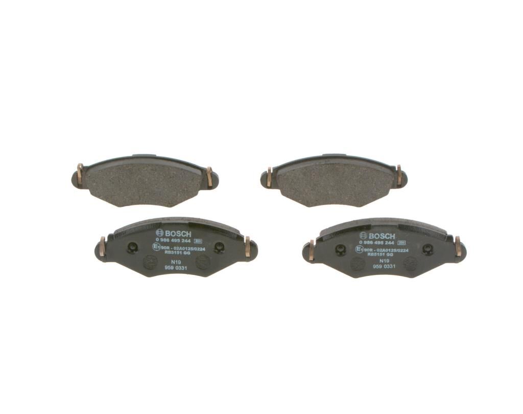 Bosch ON FREN BALATASI P206 1.4HDI 1.1 / 1.4 / 1.6 / 1.9 98> P206+ (T3E)1.4 / 1.6 06>KANGOO 1.9D (CELIK SE