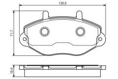 Bosch ON FREN BALATASI TRANSIT T15 93>00