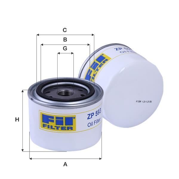FİL ZP593 YAĞ FİLTRESİ RENAULT R12 TOROS