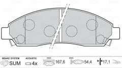 VALEO FREN BALATASI ÖN ISUZU DMAX 4X2 4X4 03-