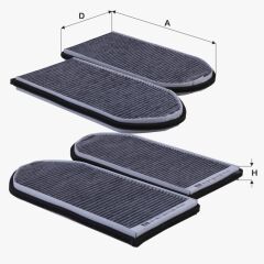 Fil Filtre POLEN FILTRESI BMW E38 KARBONLU