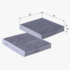 Fil Filtre POLEN FILTRESI  FOCUS C MAX CAP 04>08 FOCUS II CB4 04>11 S-MAX 09> 06> MONDEO III 00>07 IV 07> KUGA 08> GALAXY 06> / S40 VOLVO V50 VOLVO C30 C70 -- K