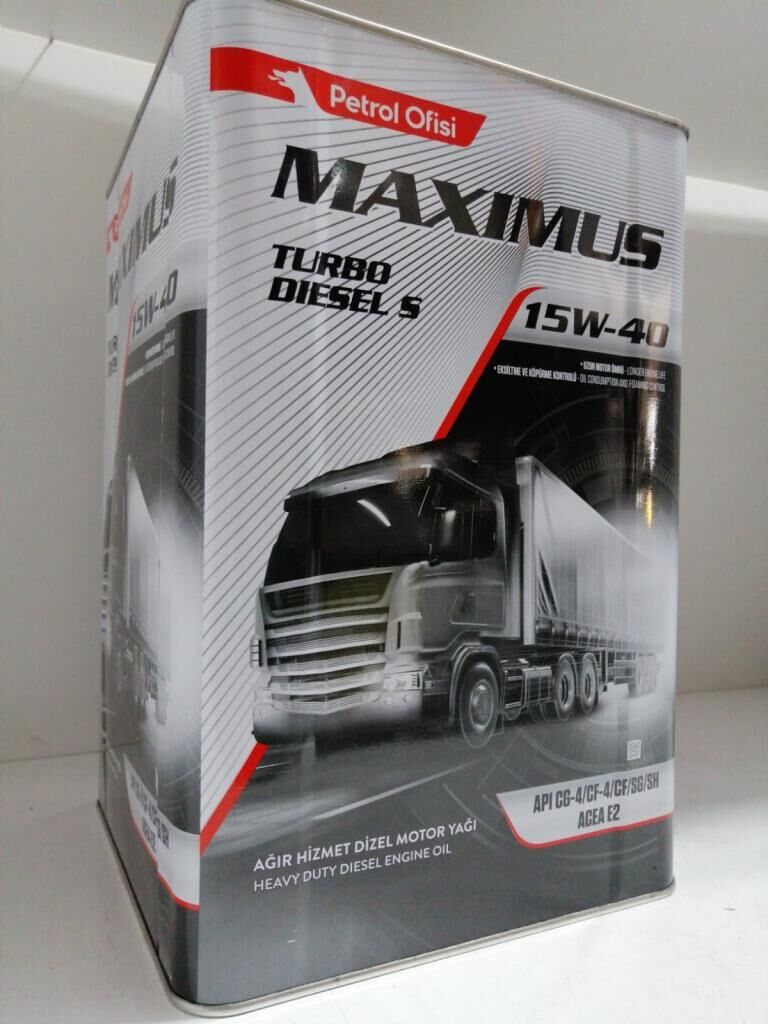 PETROL OFİSİ MAXIMUS TURBO DİZEL S 15W-40 16KG