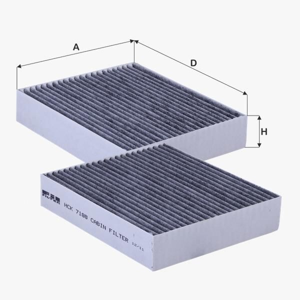Fil Filtre POLEN FILTRESI MITSUBISHI COLT 04-12 SMART FORFOUR 04-> ROADSTAR 03->