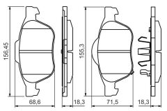 Bosch ON FREN BALATASI AVENSIS VVT I 97>00
