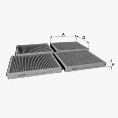 Fil Filtre POLEN FILTRESI KARBONLU BMW F07 F10 F11 F01 F02 F03 F04 11>