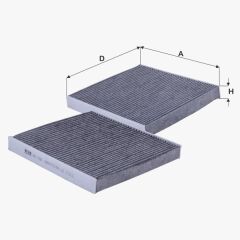 Fil Filtre POLEN FILTRESI A3 LEON OCTAVIA GOLF VI / VII 1,2TFSI / 1,4TFSI / 1,8TFSI / 1,6TDI / 2,0TDI 12>