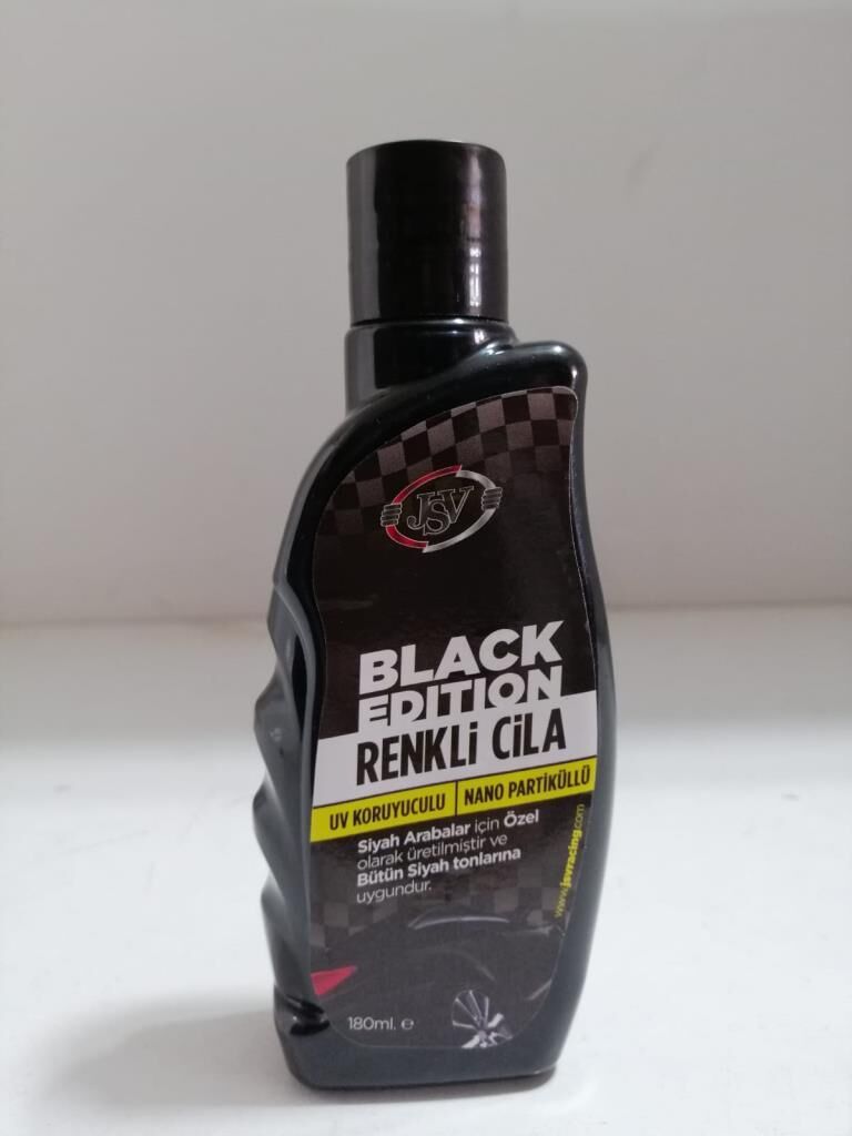 JSV BLACK EDİTİON SİYAH RENKLİ ARAÇLAR İÇİN ÖZEL CİLA 180 ML