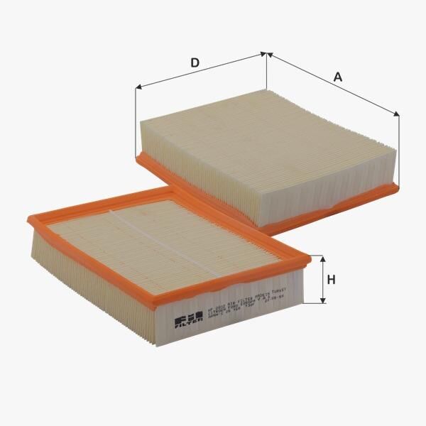 Fil Filtre HAVA FILTRESI PASSAT 1,9 / 2,0TDI 1,6 1,8 1,8T 2,0 2,8V6 (96 00) A4 95>01 A6 97>05 SUPERB