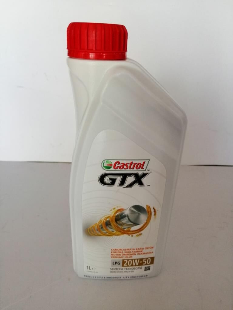 CASTROL GTX 20W-50 LPG 1LT ÜRETİM T: 2025