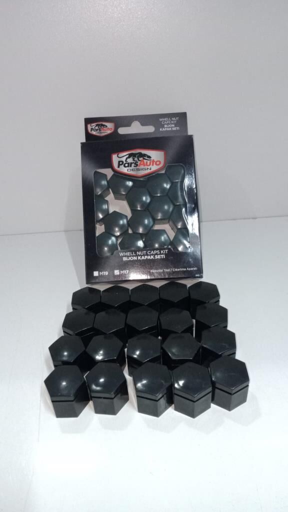 PARSAUTO BİJON KAPAĞI SİYAH KAPLAMA 17LİK 20 ADET