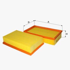 Fil Filtre HAVA FILTRESI LAGUNA 2,2D (93 01) / (F026401723)