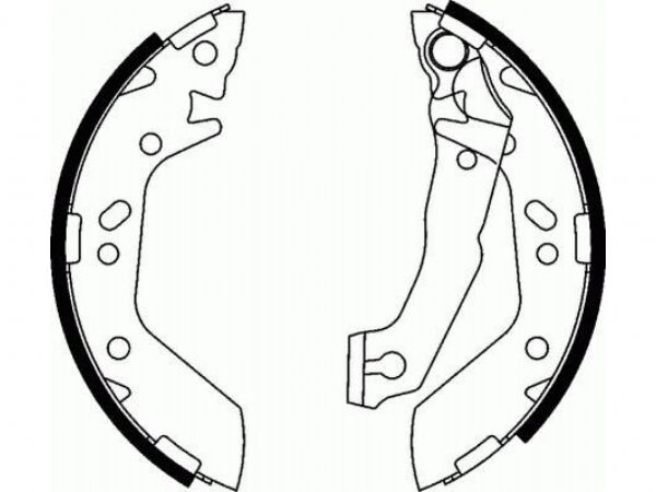 Bosch ARKA FREN BALATASI PABUC KAMPANA GENIS TIP HYUNDAI HYUNDAI ACCENT 1.3 1.5. 1.6 2000-2005 EXCEL 1990-
