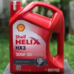 SHELL HELİX HX3 20W-50 MOTOR YAĞI 4LT Ü.T:2026