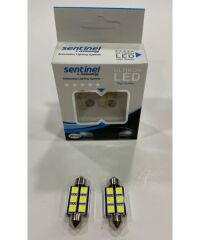 SENTİNEL 12V 6 LEDLİ BEYAZ SOFİT CANBUS LED AMPUL TAKIM 2 ADET