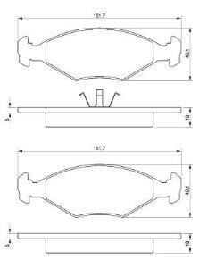 Bosch ON FREN BALATASI 23775 FISLI SIENA 96>