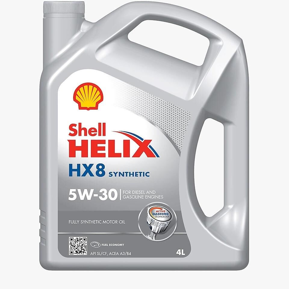 SHELL HELİX HX8 SYNTHETIC MOTOR YAĞI 5W-30 4LT ÜT:2024