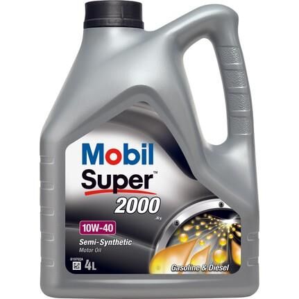 MOBİL SÜPER 2000 X1 10W-40 MOTOR YAĞI BENZİN+LPG+DİZEL 4 LT ÜRETİM : 2023