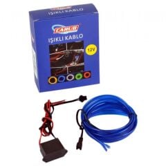 CARUB KABLO NEON MAVİ 2MT