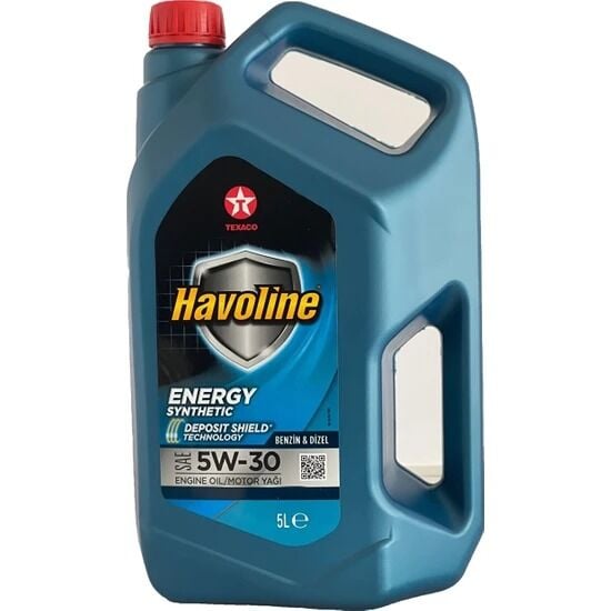 TEXACO HAVOLINE ENERGY MOTOR YAĞI 5W-30 5 Litre