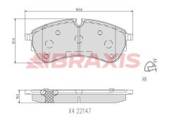 BRAXIS FREN BALATASI ÖN CRAFTER 2.0 TDI 16-