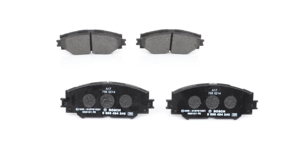 Bosch FREN BALATASI ON TOYOTA COROLLA 07-12 AURIS 07-12 URBAN CRUISER 09-> / TREZIA 10-> RAV4 06->