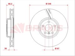 Braxis FREN DISKI ON SAG BMW G20 G30 G11 G01 G02 G05 G14 G15 G32