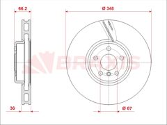 Braxis FREN DISKI ON SAG BMW G20 G30 G11 G01 G02 G05 G14 G15 G32