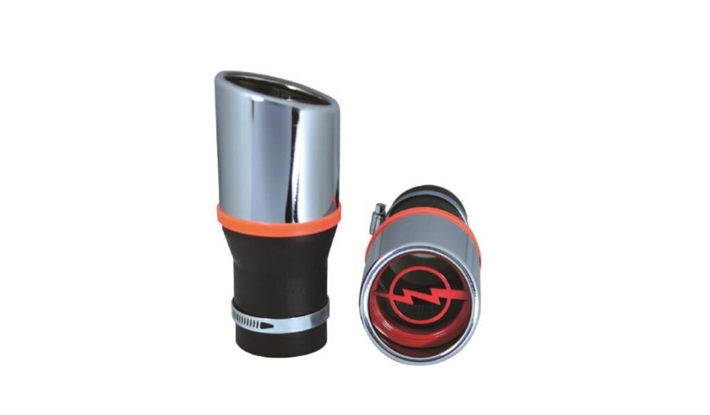 EKSOZ UCU TAKMATİK PASLANMAZ KROM SPORTİF iç çap: 58mm
