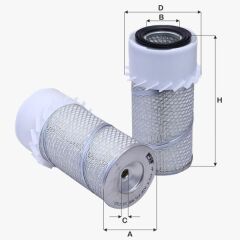 Fil Filtre HAVA FILTRESI H100 MINIBUS 94>07 H100 KAMYONET 96>03