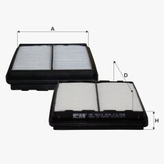 Fil Filtre HAVA FILTRESI HONDA EURO CIVIC 1.5 1.6 1996-2000