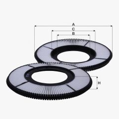 Fil Filtre HAVA FILTRESI MAZDA 323 1990 1994 (B6 KASA)