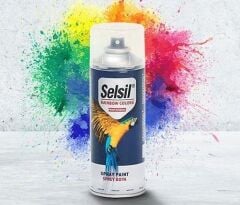 SELSİL RAINBOW SPREY BOYA MAT SİYAH 400ML
