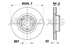 Braxis FREN DISKI ON W211 02>08 S211 03>09 R230 01>12